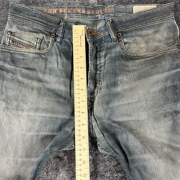 Diesel Slim-Carrot Tepphar Denim Distressed Jeans Men's 31X32(31X30) 0886A - Picture 12 of 16